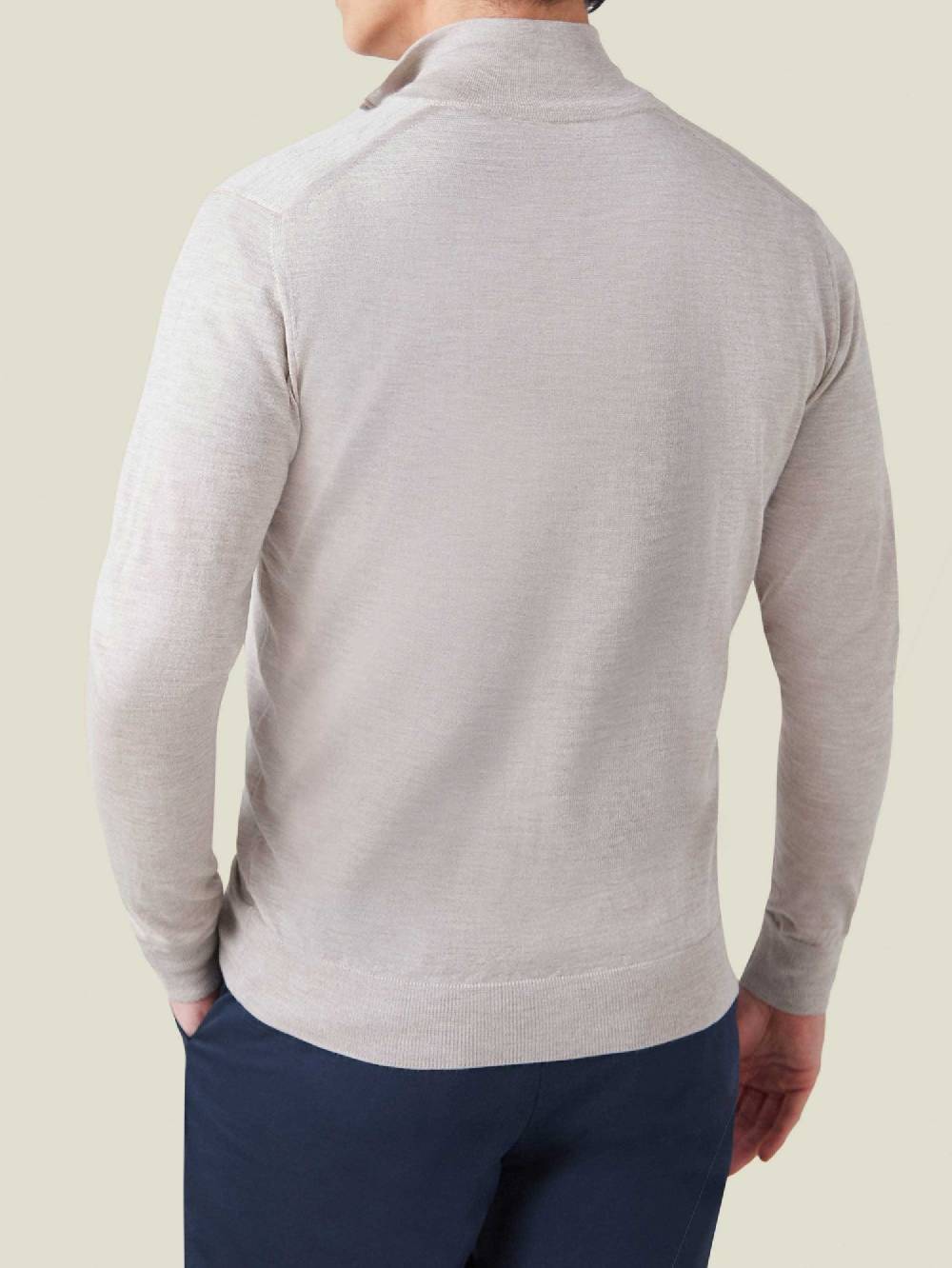 Luca Faloni Cardigan con ZipSeta-Cashmere Italy