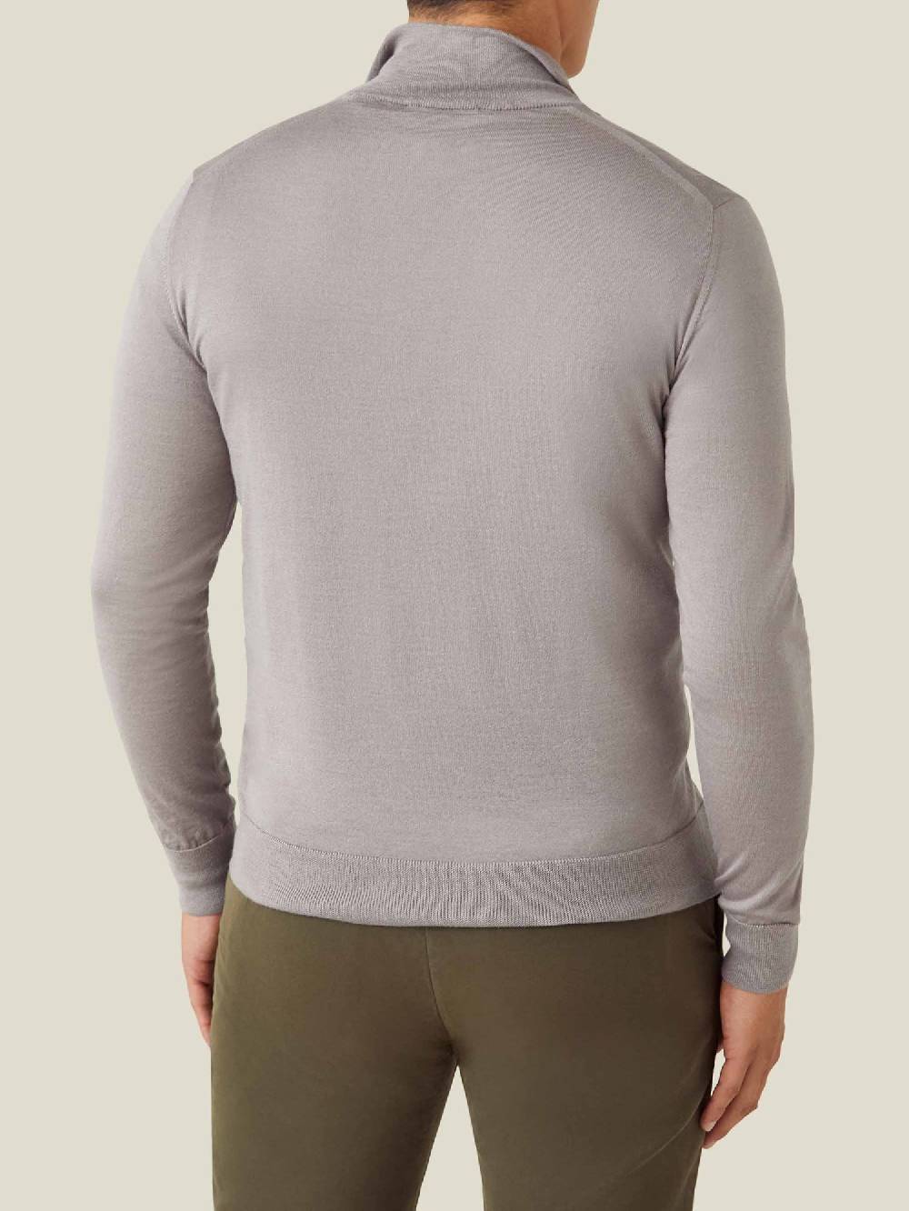 Luca Faloni Maglia con collo mezza zipSeta-Cashmere Affare Del Giorno