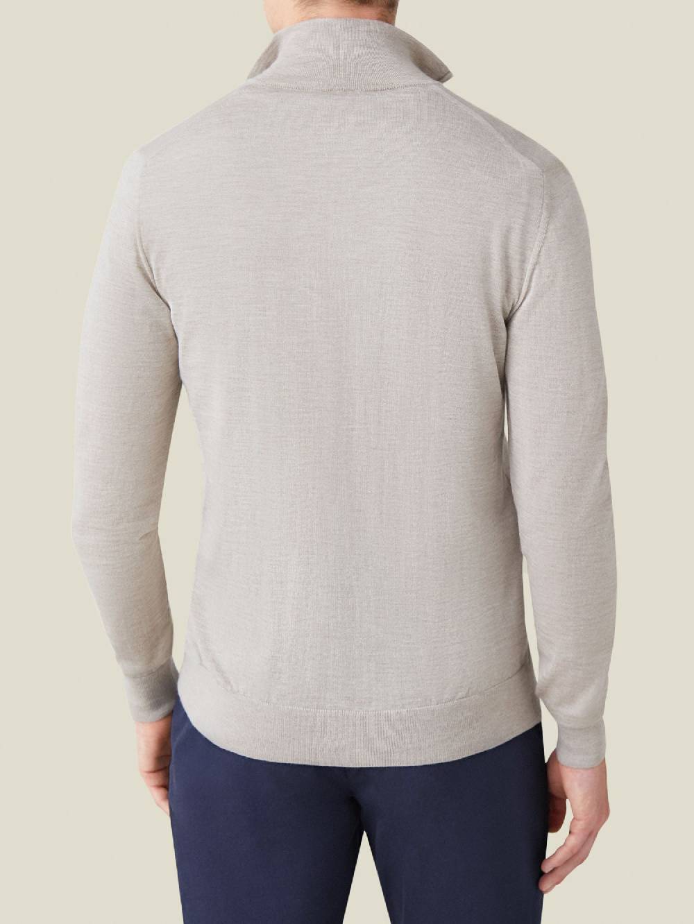 Luca Faloni Maglia con collo mezza zipSeta-Cashmere Vendita