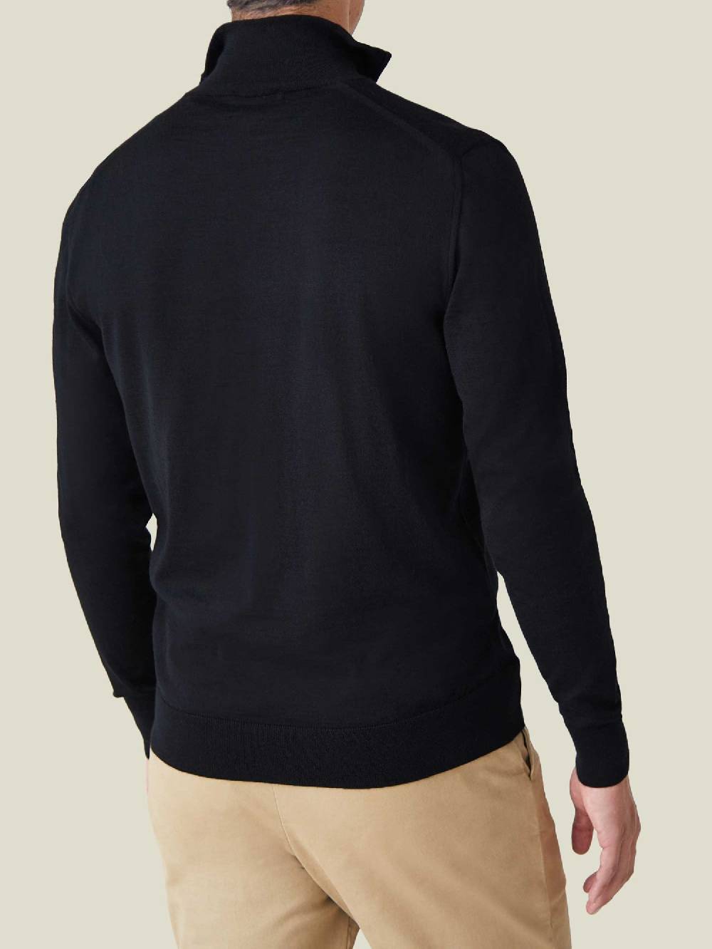 Luca Faloni Maglia con collo mezza zipSeta-Cashmere Promozione