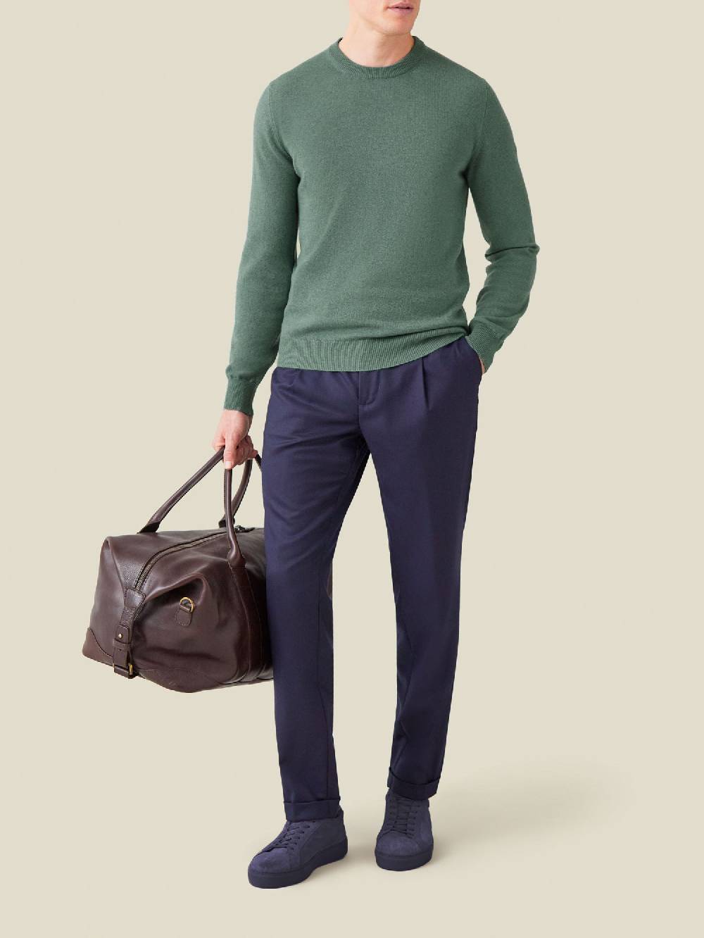Luca Faloni GIROCOLLOcashmere a 2 fili Offerta