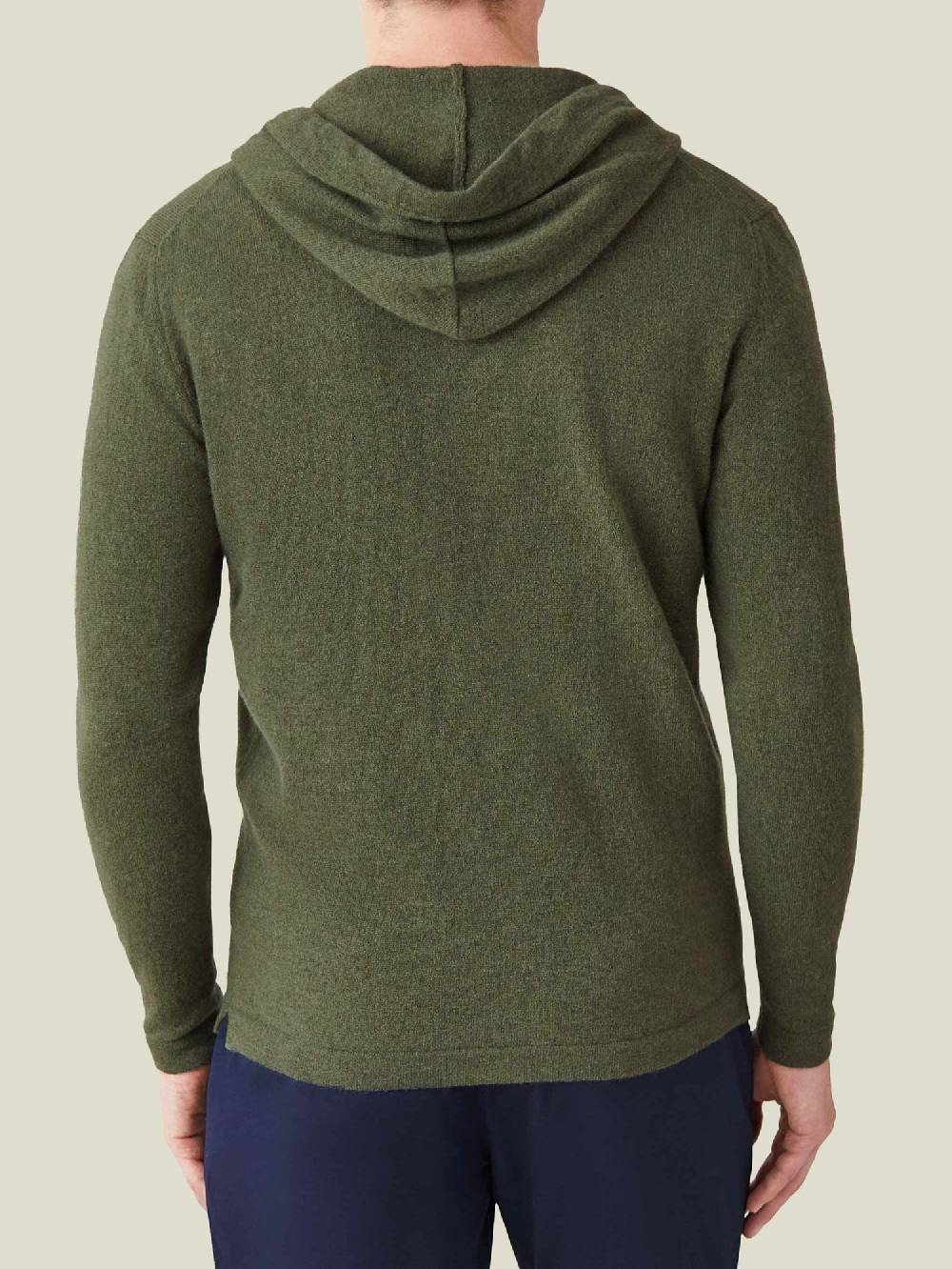 Luca Faloni Felpa con cappuccio e zipcashmere a 2 fili Saldi