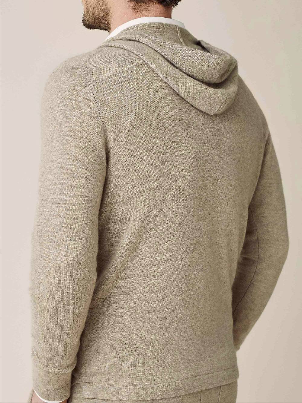 Luca Faloni Felpa con cappuccio e zipcashmere a 2 fili Hotsell