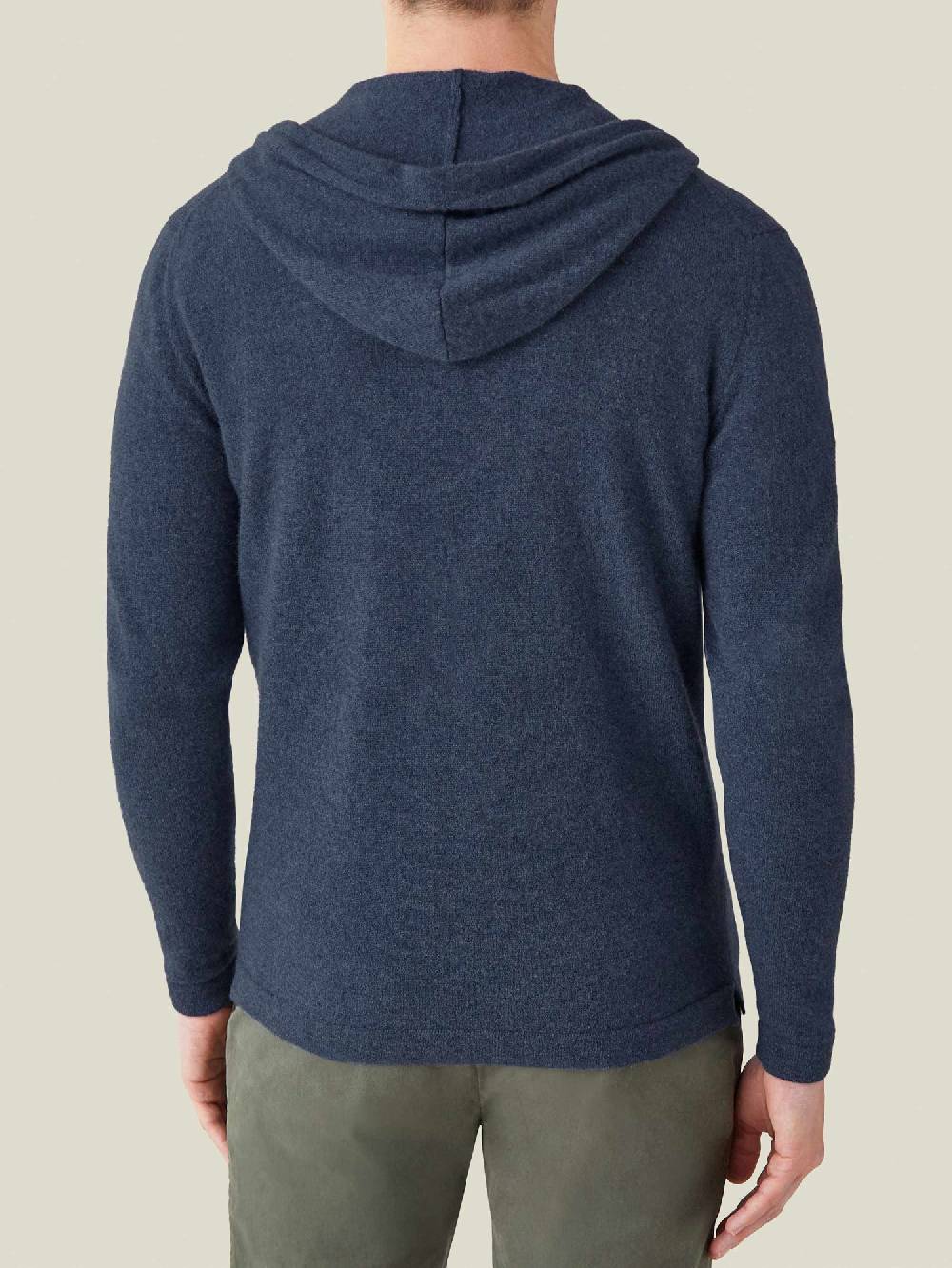 Luca Faloni Felpa con cappuccio e zipcashmere a 2 fili Vendite Flash