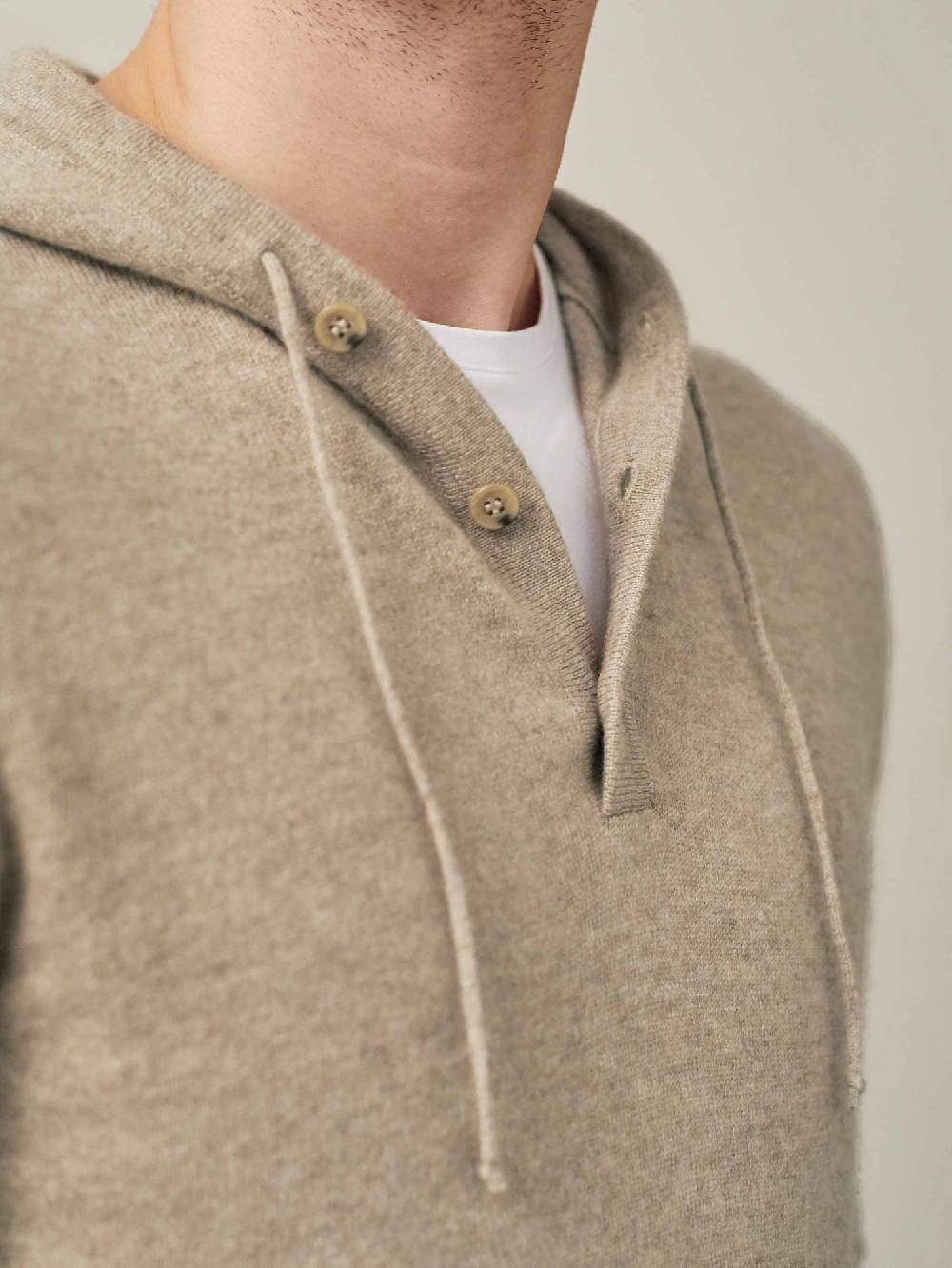Luca Faloni Felpa con cappucciocashmere a 2 fili In Saldo