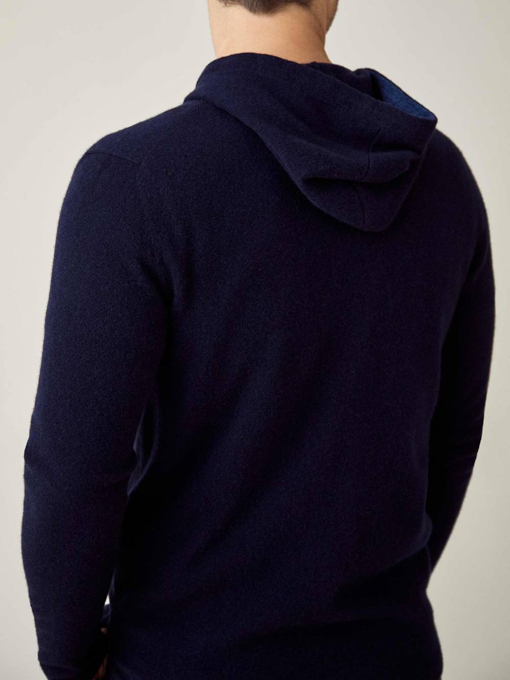 Luca Faloni Felpa con cappuccio e zipcashmere a 2 fili Black Friday