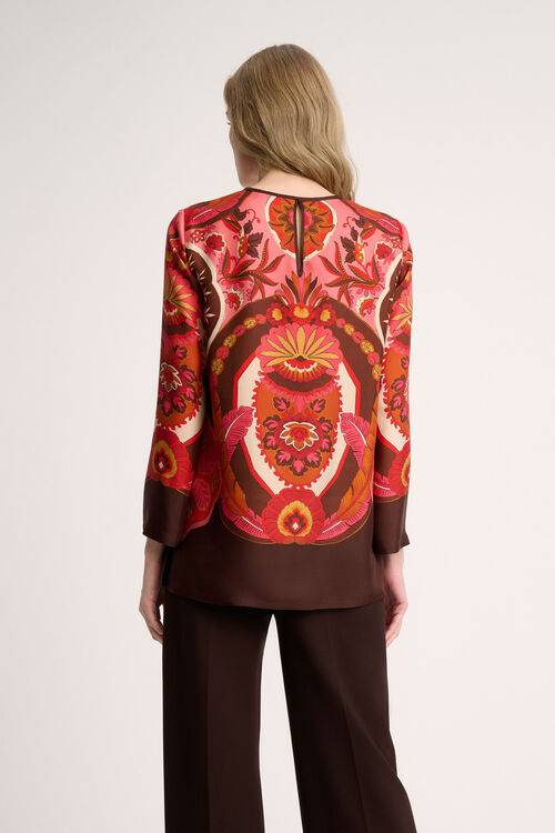 Luisa Spagnoli Laccio - Blusa in pura seta Sconti VIP