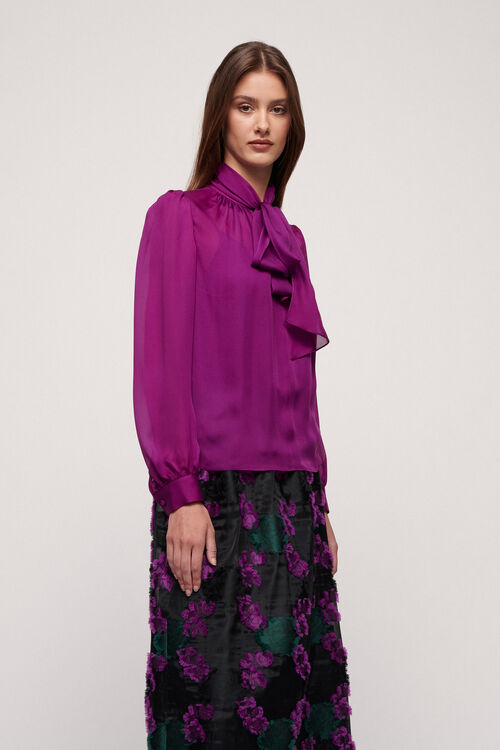 Luisa Spagnoli Luccichio - Camicia in seta Prezzo basso
