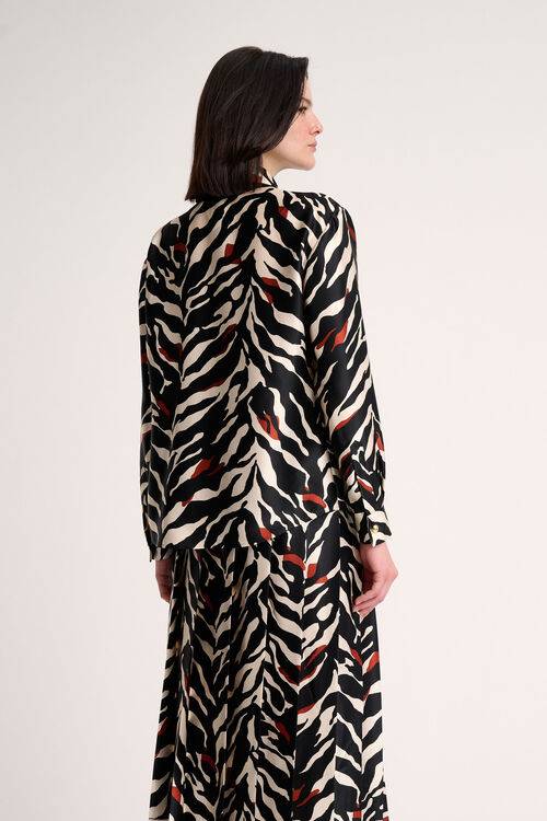 Luisa Spagnoli Lenza - Camicia animalier Offerta speciale della fabbrica