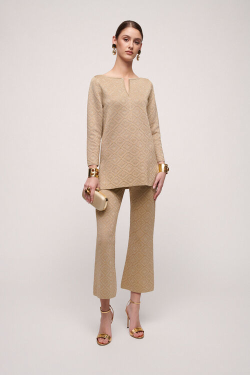 Luisa Spagnoli Zelinda - Pantalone in lurex Soddisfazione Garantita