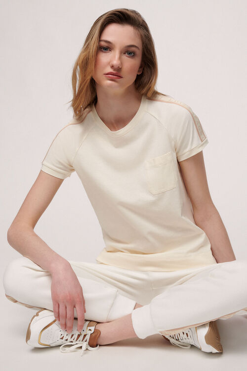 Luisa Spagnoli Lunar - T-shirt in cotone Vendita Economica