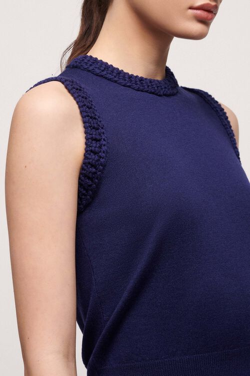 Luisa Spagnoli Mini - Top in lana Saldi Di Fabbrica