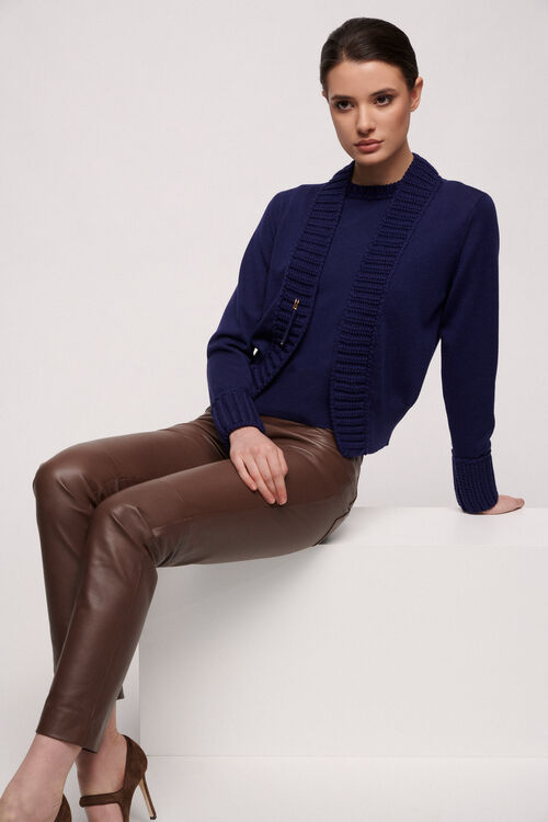 Luisa Spagnoli Mini - Top in lana Saldi Di Fabbrica