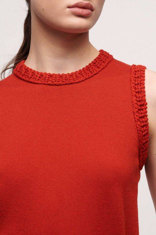 Luisa Spagnoli Mini - Top in lana Grande vendita