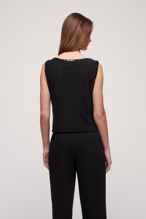 Luisa Spagnoli Labi - Top con paillettes Black Friday
