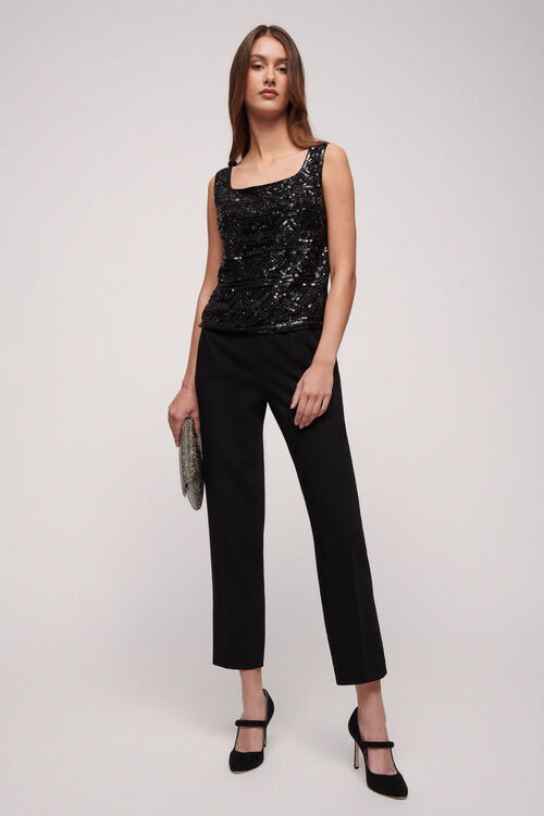 Luisa Spagnoli Labi - Top con paillettes Black Friday