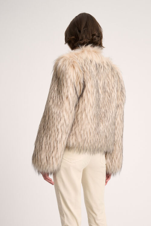 Luisa Spagnoli Saga - Giacca in faux fur Sconti VIP