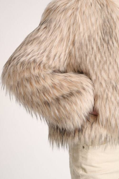 Luisa Spagnoli Saga - Giacca in faux fur Sconti VIP