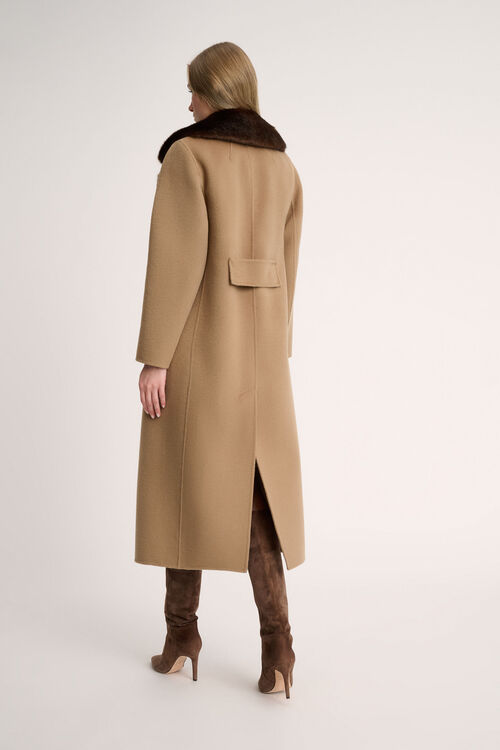 Luisa Spagnoli Sussulto - Cappotto con revers faux fur Rilascio limitato