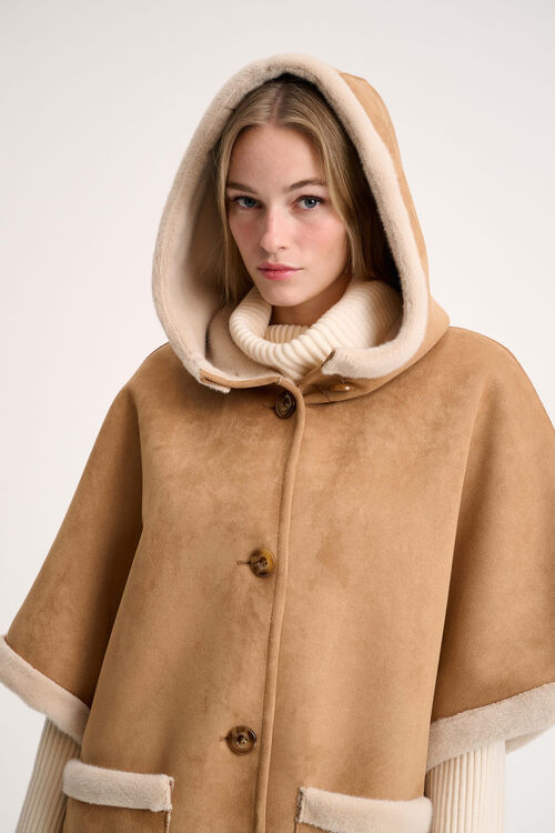 Luisa Spagnoli Spray - Mantella dettagli faux fur Latest stili