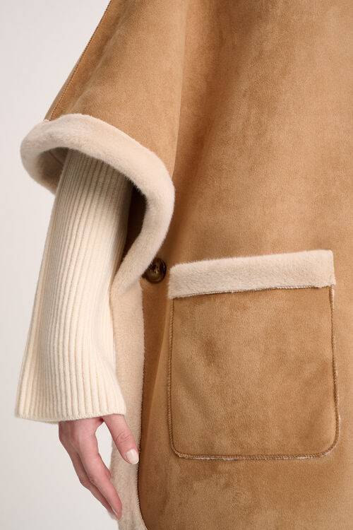 Luisa Spagnoli Spray - Mantella dettagli faux fur Latest stili