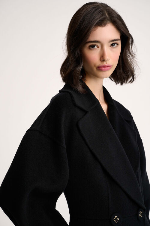 Luisa Spagnoli Sondaggio - Cappotto in panno di lana Discount Store per i nuovi prodotti