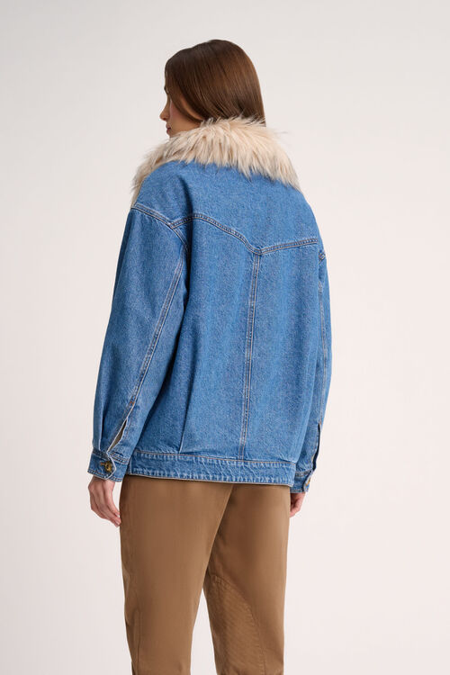 Luisa Spagnoli Scialuppa - Giubbotto in denim 50% di sconto con spedizione gratuita