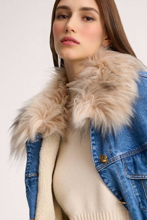 Luisa Spagnoli Scialuppa - Giubbotto in denim 50% di sconto con spedizione gratuita