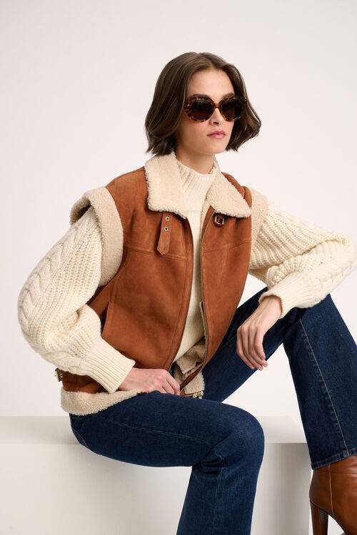 Luisa Spagnoli Severo - Gilet in montone 50% di sconto per tempo limitato