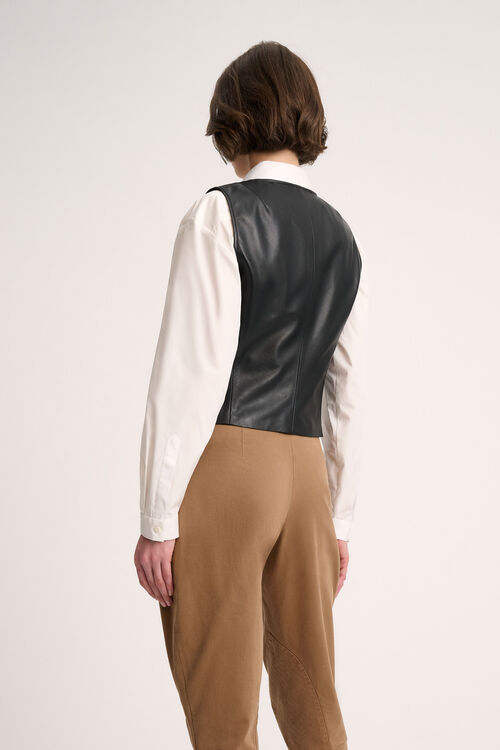 Luisa Spagnoli Sapore - Gilet in pelle Negozi Online