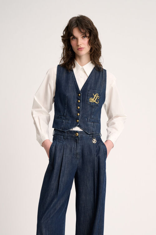 Luisa Spagnoli Scudiero - Gilet in denim Novità