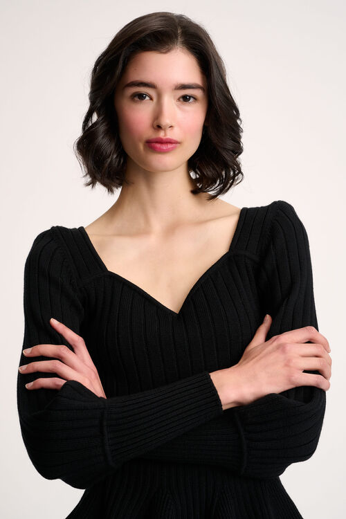 Luisa Spagnoli Merlato - Pullover scollo a cuore Ultimo giorno