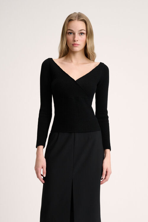 Luisa Spagnoli Momenti - Pullover con scollo a V Fino al 60% di sconto