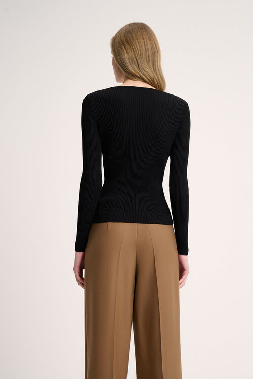 Luisa Spagnoli Cordicella - Maglia a coste Fino al 65% di sconto