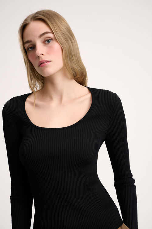 Luisa Spagnoli Cordicella - Maglia a coste Fino al 65% di sconto
