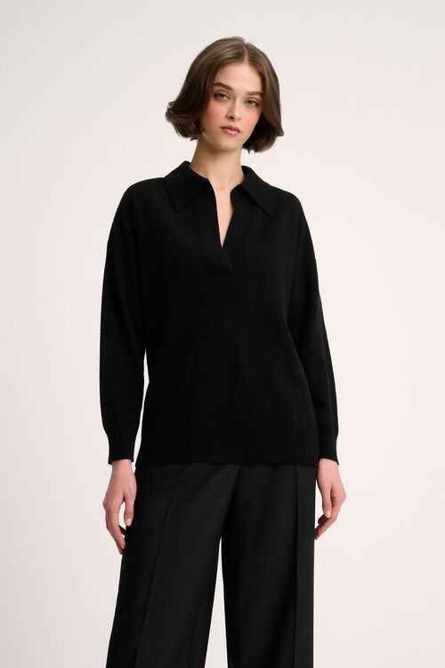 Luisa Spagnoli Cajal - Polo in cashmere Fino al 55% di sconto