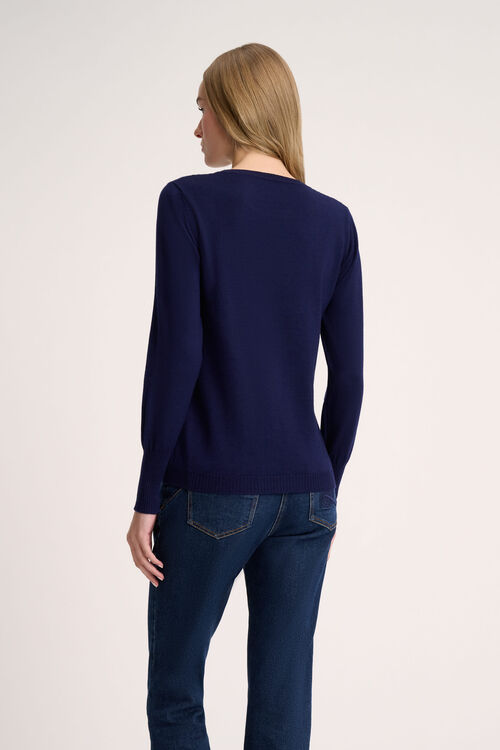 Luisa Spagnoli Mossa - Pullover in lana In vendita