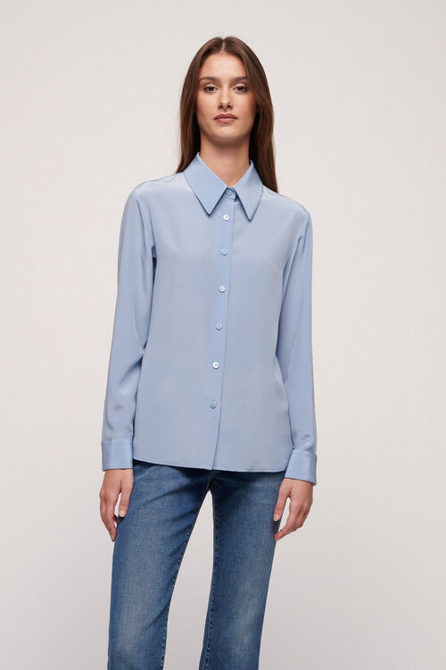 Luisa Spagnoli Limonaia - Camicia in seta Spedizione Gratuita