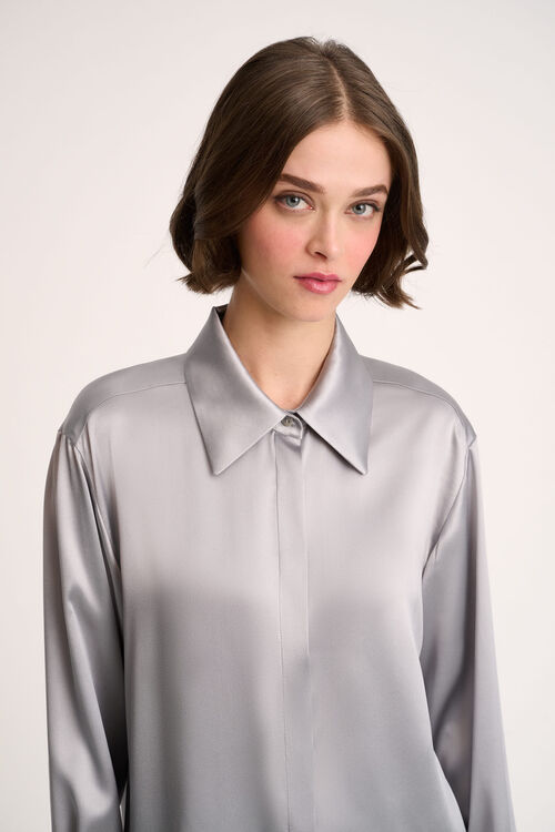 Luisa Spagnoli Levriero - Camicia in seta Consegna Veloce