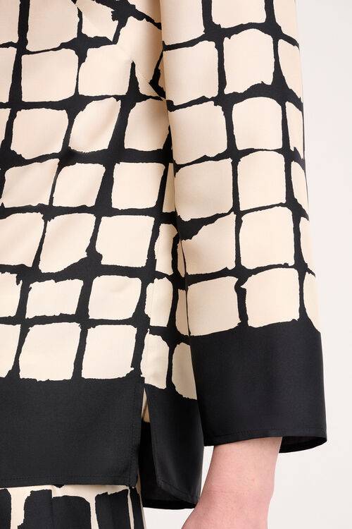 Luisa Spagnoli Leggio - Blusa a quadri Sottocosto