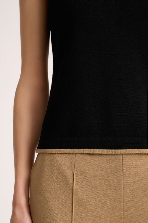 Luisa Spagnoli Macinapepe - Top in maglia Nuova