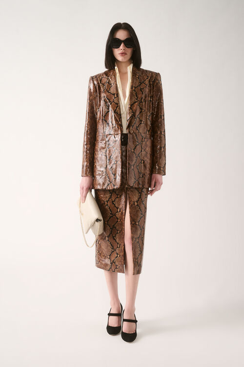 Luisa Spagnoli Francia - Gonna in pelle - Fashion Show Officina