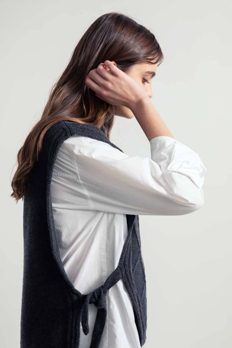 Rifò DELIA Gilet Collo Alto Lana Rigenerata Online