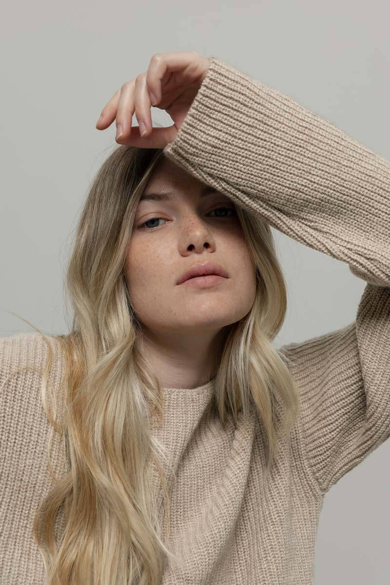 Rifò MELISSA Maglia Girocollo Donna Cashmere Rigenerato Hotsell