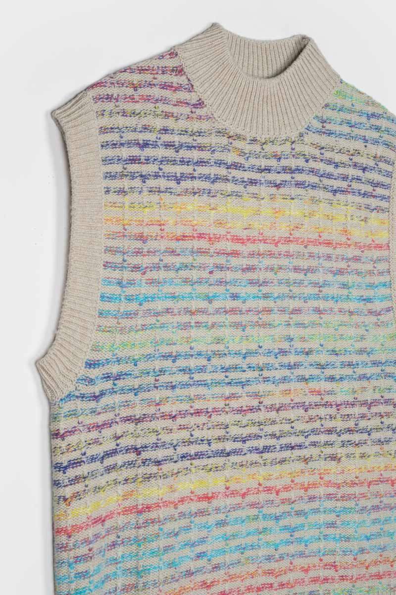 Rifò IRIDE Gilet Donna Lana Rigenerata Saldi Di Fabbrica