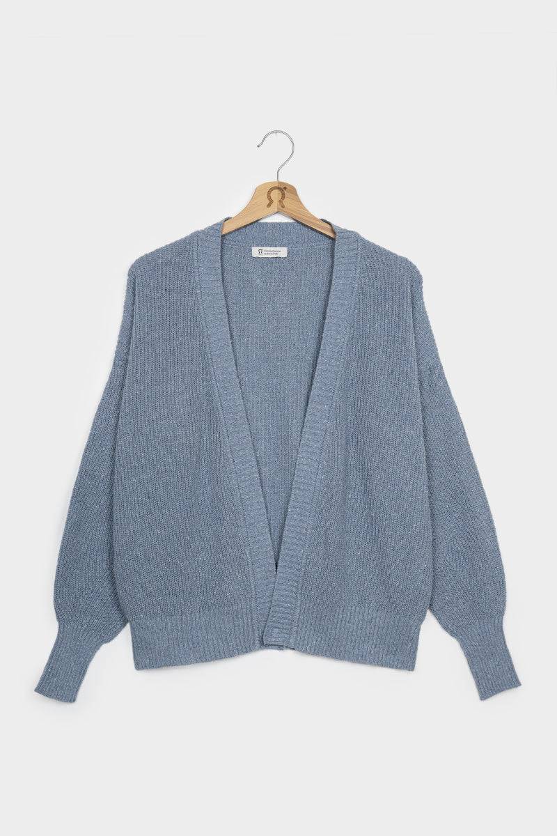 Rifò CARA Cardigan Donna Cotone Jeans Rigenerato Vendite Flash