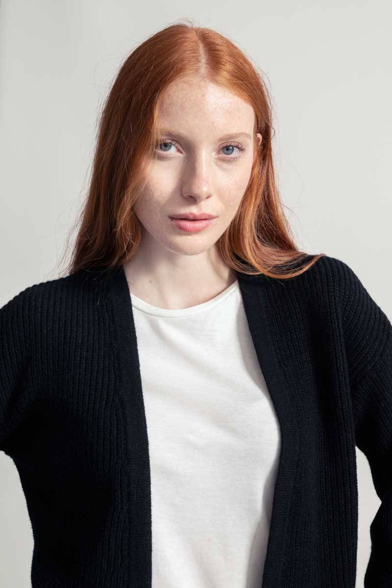 Rifò MARGHERITA Cardigan Donna Cashmere Rigenerato Nuova