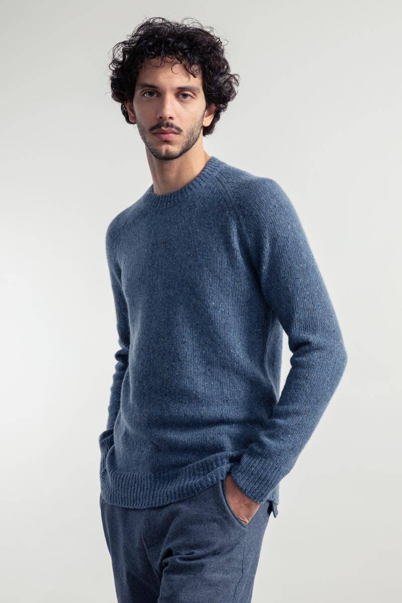 Rifò ALFREDO Maglia Girocollo Unisex Cashmere Rigenerato Vendita