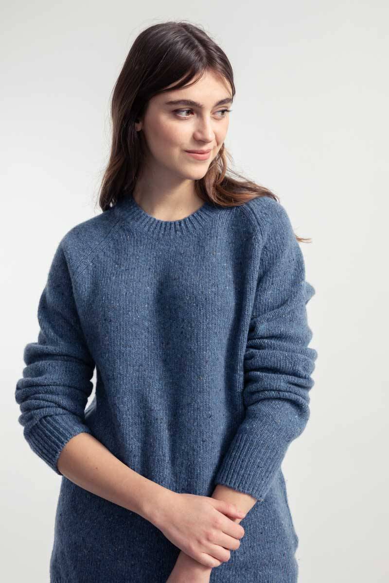 Rifò ALFREDO Maglia Girocollo Unisex Cashmere Rigenerato Vendita