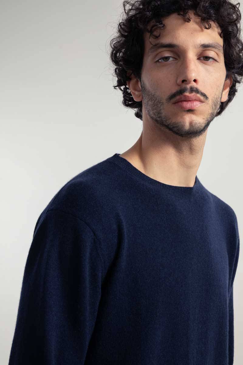 Rifò ALESSIO Maglia Uomo Light Cashmere Rigenerato Pezzi Unici